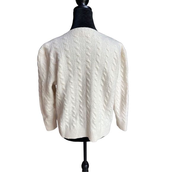 Ralph Lauren Cream Cable Knit Sweater - Picture 5 of 12